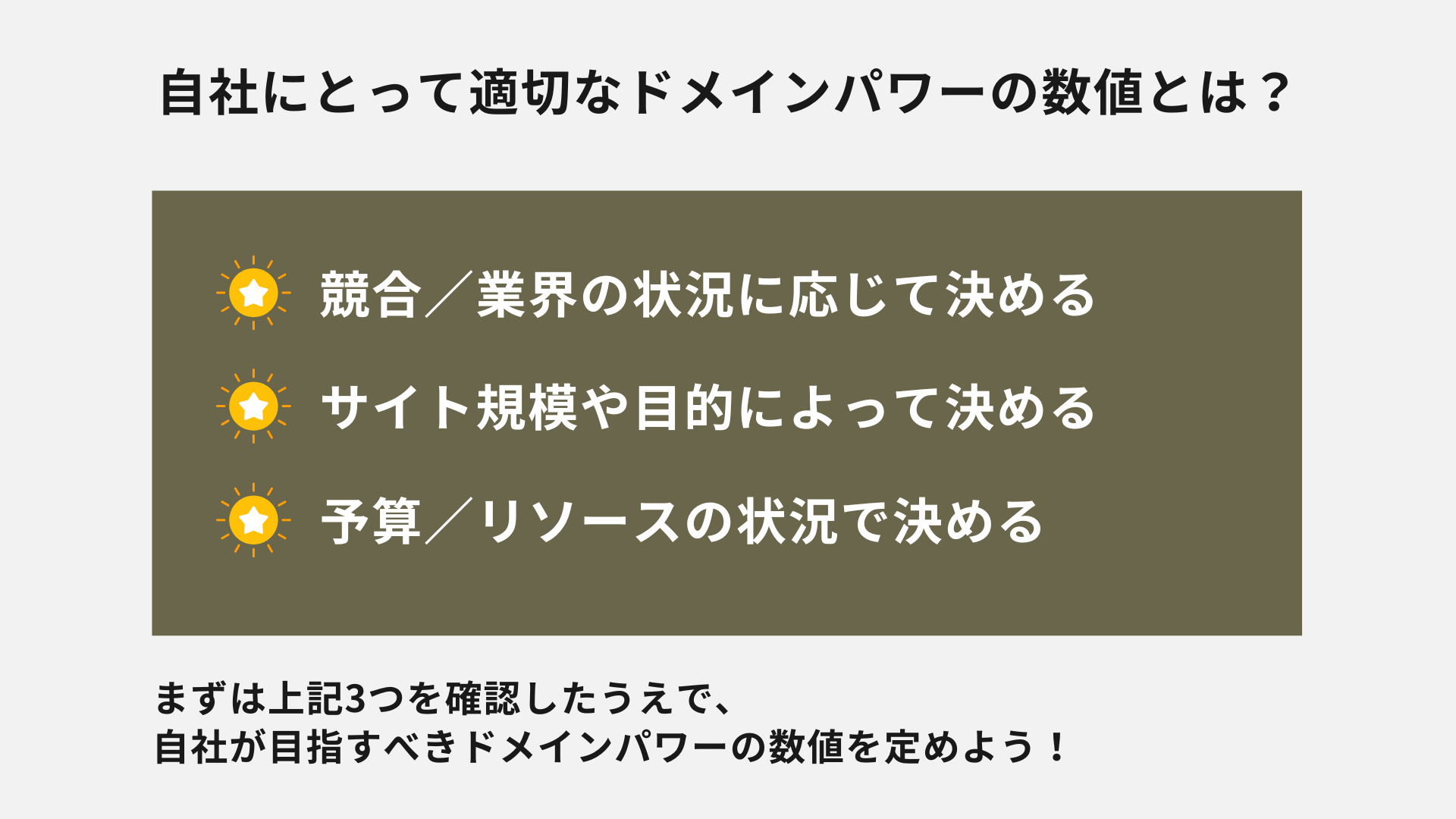 自社にとって適切なドメインパワーの数値とは
